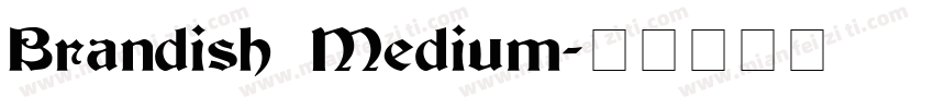 Brandish Medium字体转换